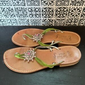 Miss Trish of Capri bejeweled sandals